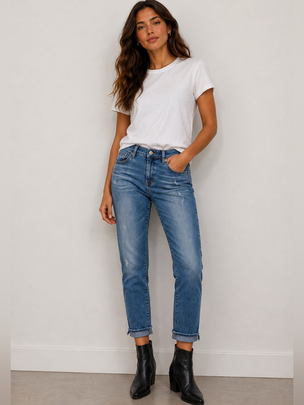 AG Adriano Goldschmied The Legging Ankle Jeans Rolled Hem Cropped Size 31
